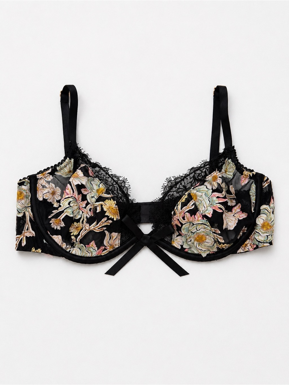 Victoria’s Secret Dream Angels Floral Lace Low Cut Demi Bra 34C